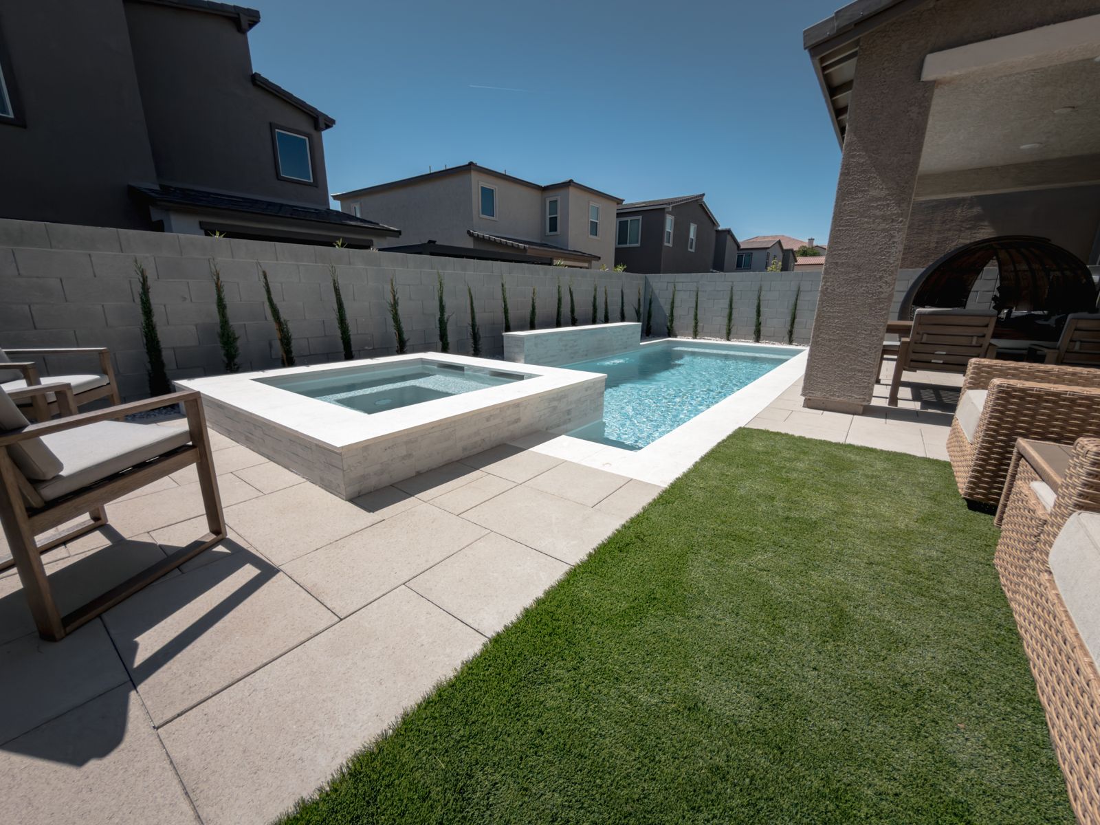 Custom pool project by Pools R Us Arizona